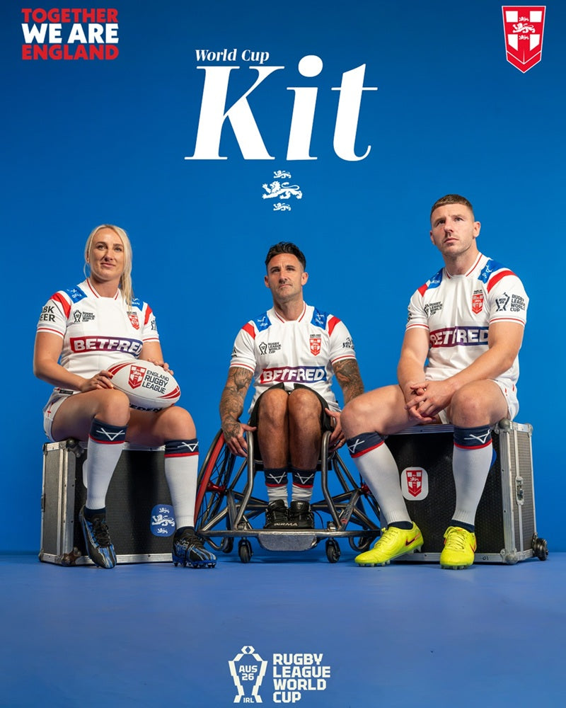 ENGLAND RUGBY LEAGUE UNVEILS WORLD CUP KIT FOR 2026